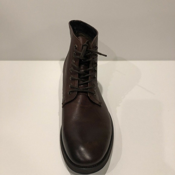 Joe\'s New Leather Lace Up Brown Oxford Ankle Boots main image 6